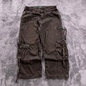 Wild Fable Brown Baggy Cargo Pants Mid Rise Wide Leg Utility Trousers Womens 10R
